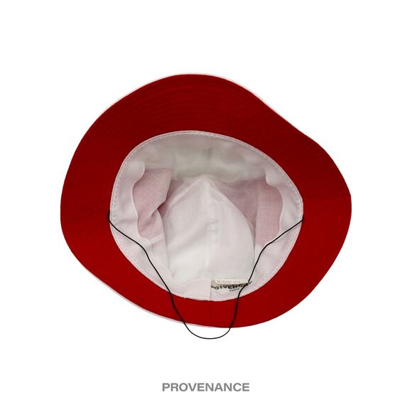 ? Givenchy 4G Asymmetric Bucket Hat - Red White Patchwork main image 3